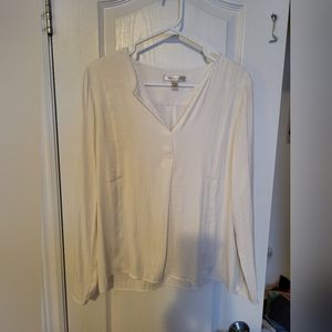 Banana Republic, Shirt, Medium, Cream